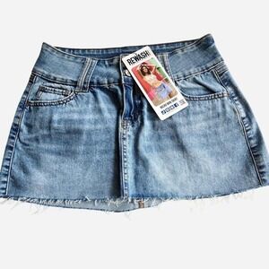 NWT Y2K lowrise jean miniskirt